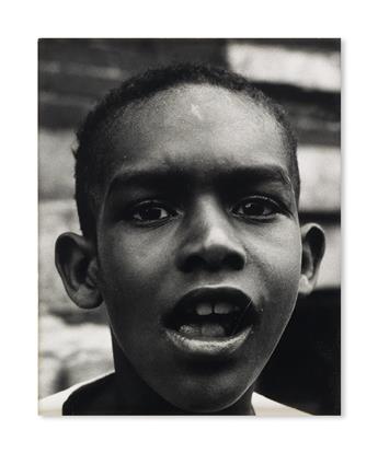 (PHOTOGRAPHY.) SISKIND, AARON. Portrait of an African American Boy.